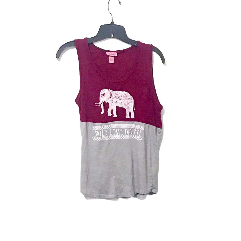Miss Popular Elephant Tank Top M